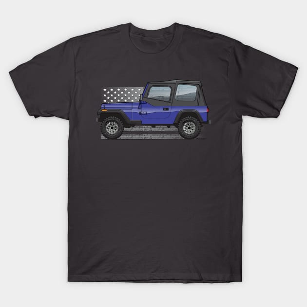 Blue YJ T-Shirt by JRCustoms44